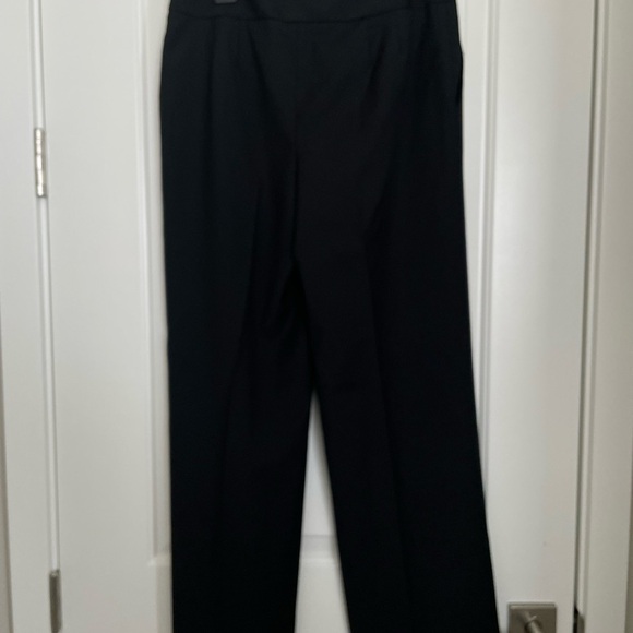 Ann Taylor LOFT Laura Wide Leg Black Dress Pant Size 4  Business Office Career - Picture 2 of 7